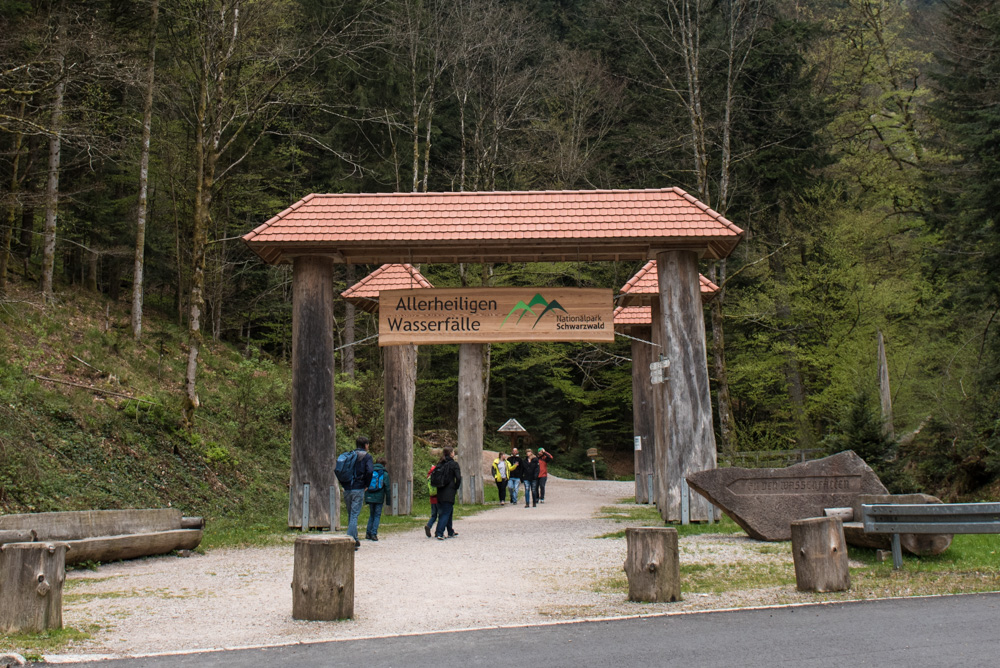 Allerheiligen wasserfall entrance, Oppenau, Schwarzwald, Germany