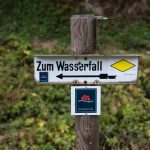 Burgbach-wasserfall-sign, Schwarzwald, Germany