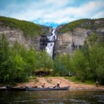 Waterfall in Norway: Mollisfossen - Reisadalen