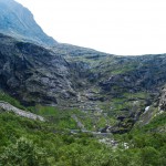Waterfall in Norway: Trollfossen