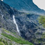 Waterfall in Norway: Trollfossen
