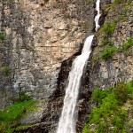 Waterfall in Norway: Veslulfossen in Rondane National Park