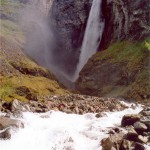 Waterfall in Norway: Vettisfossen